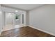 Bedroom with hardwood floors and light walls at 519 W Raleigh St, Siler City, NC 27344