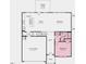 Detailed floorplan of the first floor, including the kitchen, dining, and 2-car garage at 543 Claftin St, Sanford, NC 27330