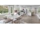 Modern kitchen with eat-in dining nook and stainless appliances; bright, fresh and clean at 5804 Heathill Ct, Raleigh, NC 27603