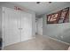 A bedroom featuring double closets with modern decor at 76 Haywood St, Spring Lake, NC 28390