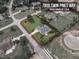 Aerial view of the property at 7800 Twin Pines Way, Fuquay-Varina, NC 27526, highlighting its location and landscaping at 7800 Twin Pines Way, Fuquay Varina, NC 27526