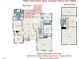 Detailed floor plan showcasing the layout of this home, including square footage and room dimensions at 7800 Twin Pines Way, Fuquay Varina, NC 27526