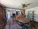 Open dining area with modern table, chairs and adjacent to the kitchen area at 8365 Aaron Creek Church Rd, Oxford, NC 27565