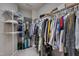 Walk-in closet with ample storage space with rods and shelving for organization at 8404 Saltwood Pl, Raleigh, NC 27617