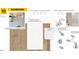 Modern bathroom design featuring white cabinetry and chrome fixtures at 91 Caspian Ct, Lillington, NC 27546