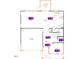 Detailed floor plan showcasing the layout of the first floor, including the kitchen and Gathering room at 91 Caspian Ct, Lillington, NC 27546