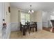 Open dining area features lots of natural light and comfortable seating at 106 Lockwood Dr, Cameron, NC 28326