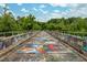 View of the Graffiti Bridge showcasing unique art and surroundings, adding an element of interest at 1085 Bynum Rd, Pittsboro, NC 27312