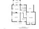 Detailed floor plan illustrating the layout of this home, including the living room, kitchen, and bedrooms at 1085 Bynum Rd, Pittsboro, NC 27312