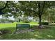 Relax on the Breckenridge bench in this park, surrounded by lush greenery and walking paths at 109 Ruby Walk Dr, Morrisville, NC 27560