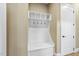 Mudroom with built-in storage, cubbies, hooks, and a bench for added convenience when entering the home at 1210 Brooks Ave, Raleigh, NC 27607