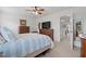 Relaxing bedroom with soft blue tones and natural light at 13 Toplanders Ter, Gibsonville, NC 27249