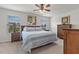 Bright bedroom features a comfy bed and matching nightstands at 13 Toplanders Ter, Gibsonville, NC 27249