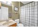 Cozy bathroom with a shower, toilet and sink at 1428 White Opal Dr, Knightdale, NC 27545