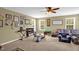 Cozy living room with comfortable seating and natural light at 1428 White Opal Dr, Knightdale, NC 27545