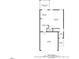 Detailed first floor plan of the home with kitchen, living room, and garage at 150 Teal Dr, Youngsville, NC 27596