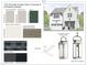 Exterior design scheme with details on siding, trim, foundation colors, and fixture specifications at 1701 Burnette Garden Path, Raleigh, NC 27612