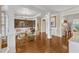 Bright living room with hardwood floors, neutral paint and stylish decor at 212 Fieldtrial Cir, Garner, NC 27529