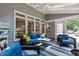 Relaxing sunroom with ample seating and natural light at 215 Collinson Dr, Chapel Hill, NC 27514