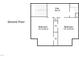 Second floor plan showing bedroom dimensions and layout with closet spaces at 253 Tobacco Farm Way, Chapel Hill, NC 27516