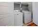 Well-organized laundry room, featuring modern washer and dryer units at 253 Tobacco Farm Way, Chapel Hill, NC 27516