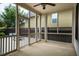 Inviting screened porch offering views of the private backyard at 253 Tobacco Farm Way, Chapel Hill, NC 27516