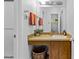 Bathroom features a vanity, a mirror, and a towel rack at 2706 Montgomery St, Durham, NC 27705