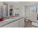 Double vanity bathroom with granite counters and ample space at 274 E Boulder Road Rd, Henderson, NC 27537
