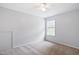 Neutral bedroom with carpet, a ceiling fan, and natural light from a window at 2801 Margots, Wake Forest, NC 27587