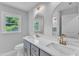 Bathroom with dual sinks, modern fixtures, and ample counter space at 460 Bunn Elementary School Rd, Bunn, NC 27508