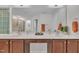Elegant bathroom features a large vanity with double sinks and a view of the shower area at 522 N Scotswood Blvd, Hillsborough, NC 27278