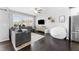 Bright living room with comfortable seating, modern decor, and abundant natural light at 7807 Elmshire Way, Raleigh, NC 27616