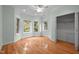 Bedroom with hardwood floors and natural light at 7918 Dairy Ridge Rd, Mebane, NC 27302