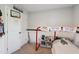 Youth bedroom features a themed bunk bed, sporty accents, and a creative space for play and imagination at 805 Winter Meadow Dr, Wake Forest, NC 27587