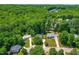 Aerial view of the neighborhood, showcasing lush greenery and mature trees at 8116 Owenston Ct, Raleigh, NC 27612