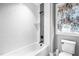 Bathroom with shower and toilet at 9713 San Remo Pl, Wake Forest, NC 27587