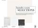 Laundry room finish selections showcasing cabinet doors, countertop and floor tile options at 1013 Coldspring Circle, Durham, NC 27705