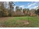 Expansive backyard featuring a lush green lawn and mature trees, ideal for outdoor enjoyment at 103 Pony Express Cv, Louisburg, NC 27549