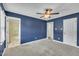 Stylish bedroom with plush carpet and access to the bathroom and closet at 105 Poplar Dr. Dr, Clayton, NC 27520