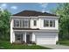Charming two-story home with a two-car garage, stone accents, and a beautifully landscaped yard at 115 Mildred Place, Broadway, NC 27505