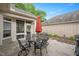 Outdoor patio with table and chairs, perfect for entertaining guests at 125 Greenway Landing Lndg, Chapel Hill, NC 27516