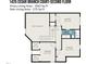 Second floor floor plan with Gross-Living Area - 1643 Sq Ft and Non-Living Area - 275 Sq Ft at 1426 Cedar Branch Ct, Wake Forest, NC 27587