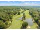 Aerial view of the golf course in the community at 144 Shawnee Dr, Louisburg, NC 27549