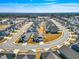 An aerial view reveals a meticulously planned community with spacious lots and well-maintained homes at 1727 Pinecliff Ct, Fuquay Varina, NC 27526