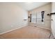 Bedroom featuring neutral walls, carpet, and a window with blinds at 2001 October Dr, Durham, NC 27703