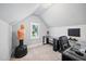 Office area with glass desk and black office chair at 2083 Amalfi Pl, Apex, NC 27502