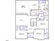 Upstairs layout with primary bedroom, sitting area, bath, laundry, loft, and three additional bedrooms at 221 N Maple Walk Walk # 221, Garner, NC 27529