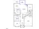 Open-concept floor plan featuring a spacious kitchen, breakfast area, Gathering room, and office on the first floor at 221 N Maple Walk Walk # 221, Garner, NC 27529