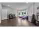Bright bedroom features hardwood floors, a bay window, and recessed lighting at 2220 Inwood Landing Ct, Raleigh, NC 27603