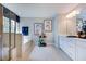 Bright bathroom showcasing a tub and shower, complemented by double sinks and a large window at 2512 Stonington Dr, Cary, NC 27523